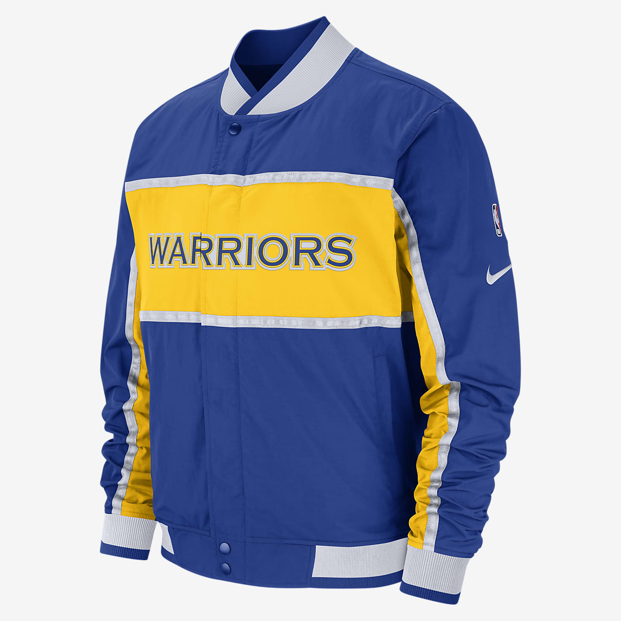 Golden State Warriors Nike Courtside NBA Jacke für Herren Nike NBA Golden State Warriors Courtside Hoodie Herren blau