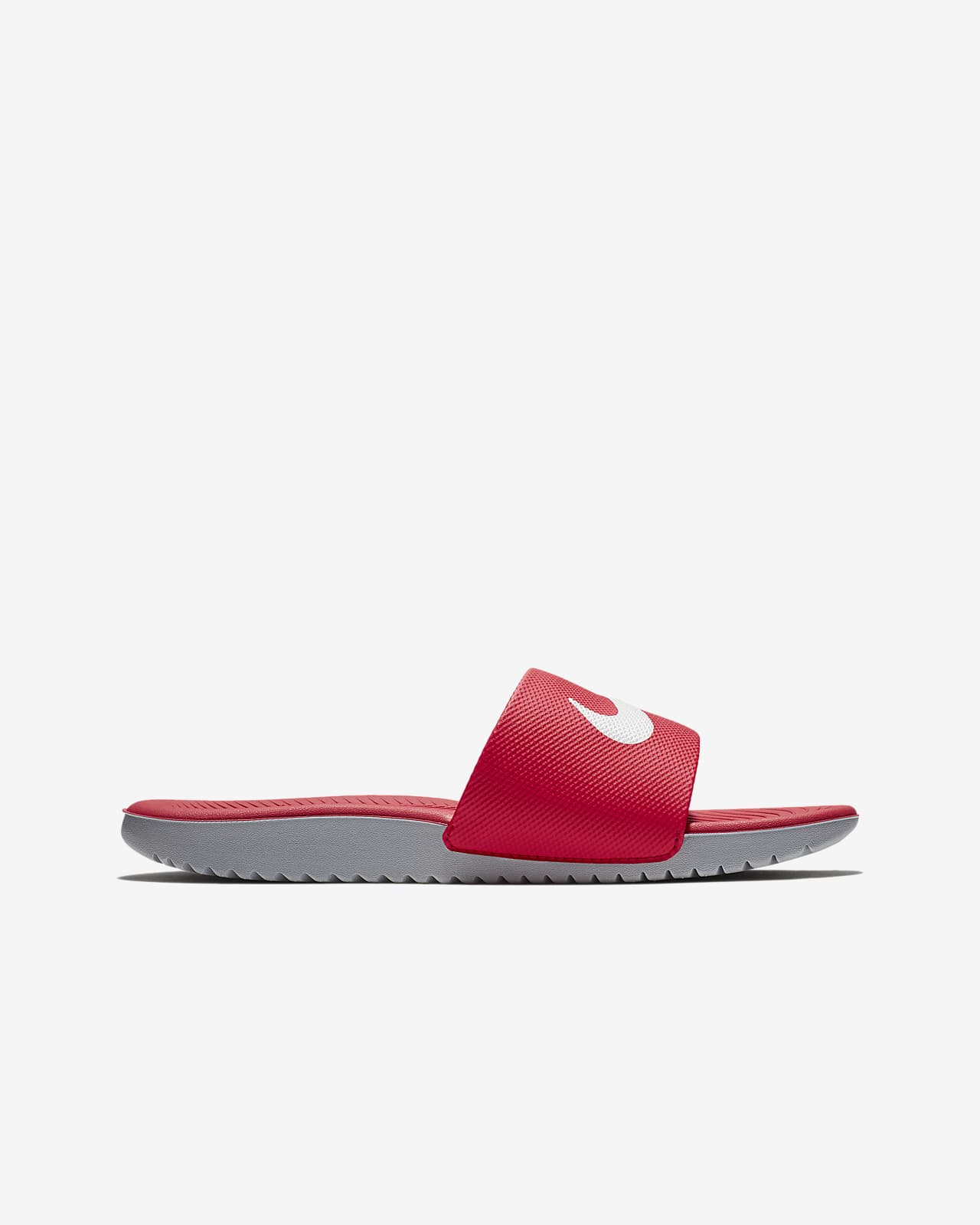 red nike slides kids
