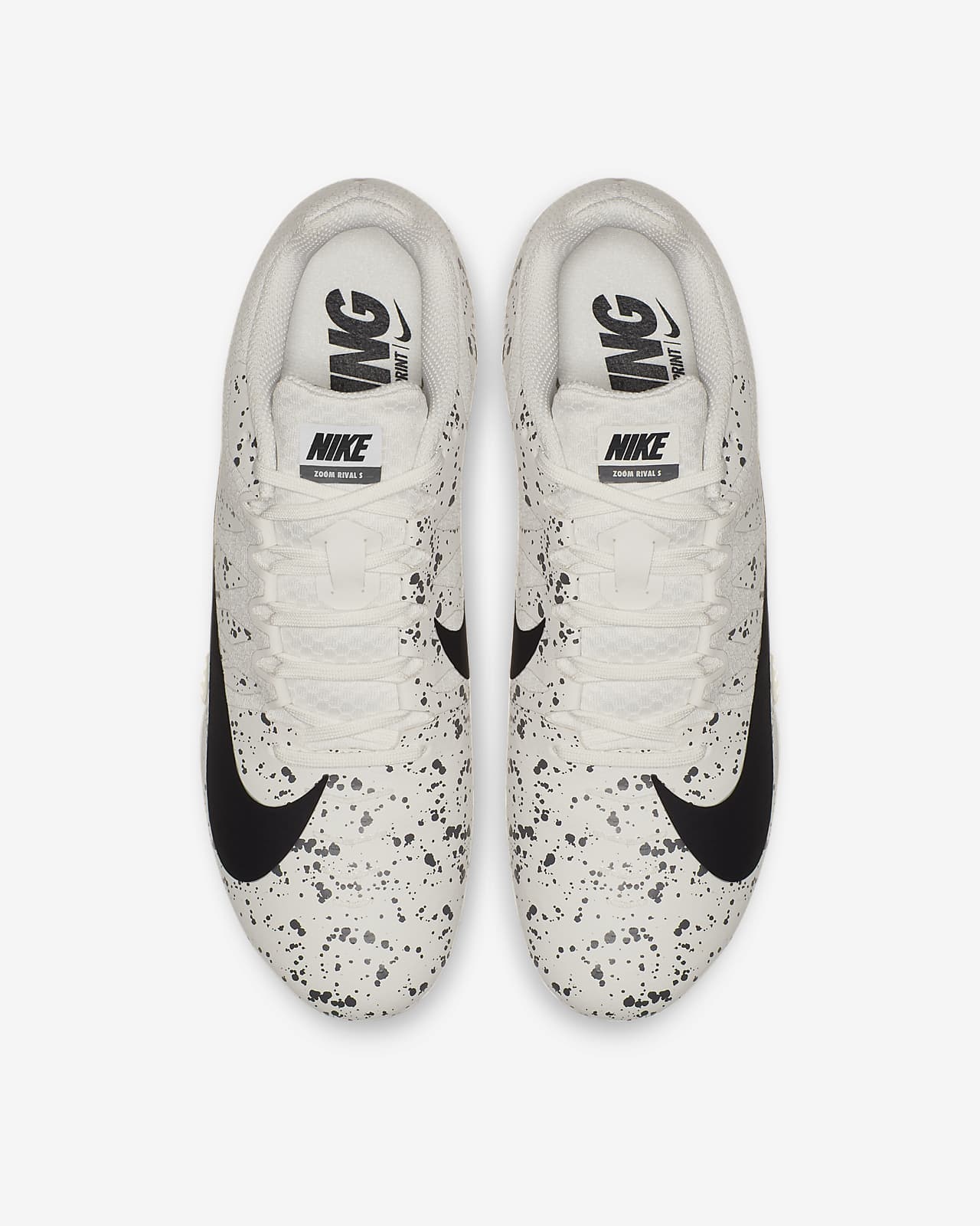 black and white nike track spikes