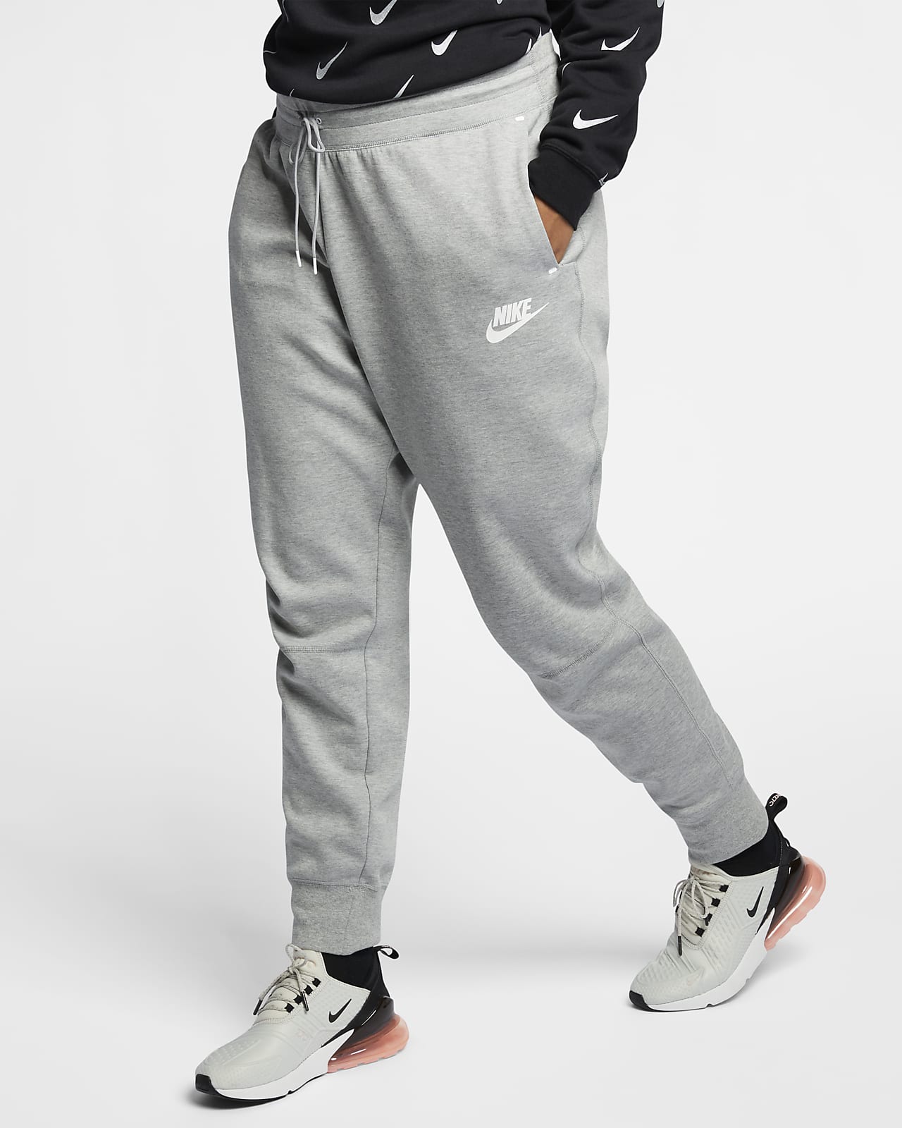 pantalon nike gris homme