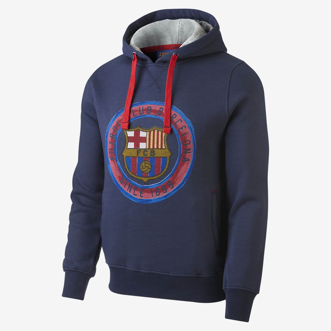 FC Barcelona Men's Pullover Hoodie. Nike FI