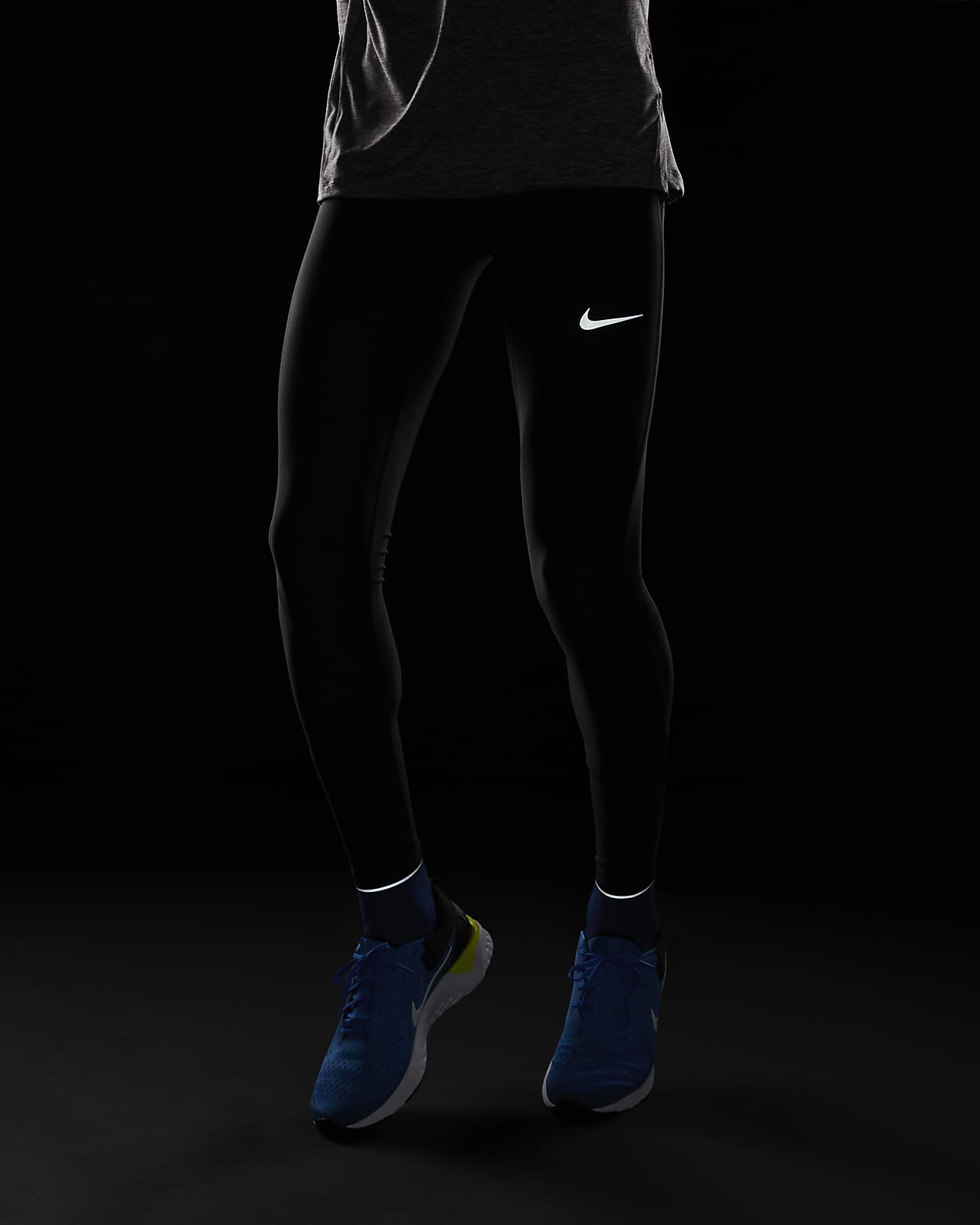 black nike easy run tight