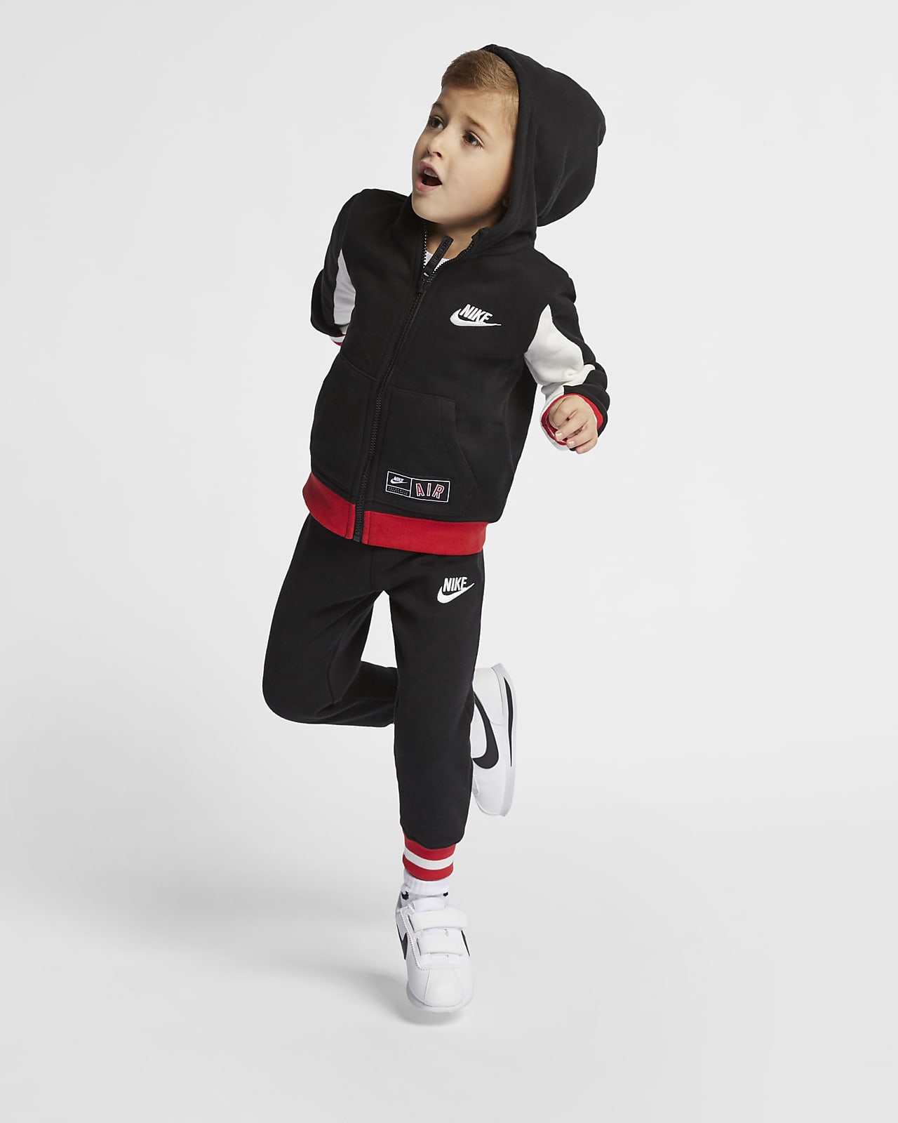 Tvådelat set i fleece Nike Air för små barn. Nike SE Tvådelat set i fleece Nike Air för små barn. Nike SE