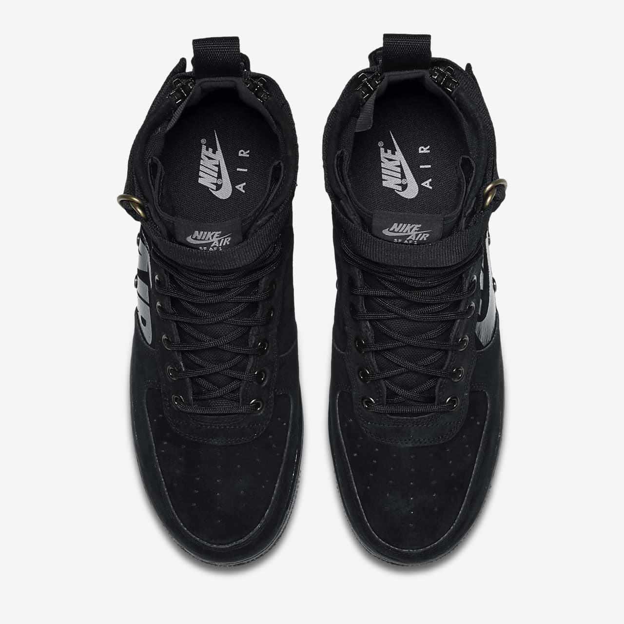 Buty męskie Nike SF Air Force 1 Mid. Nike PL BUTY MĘSKIE LIFESTYLE NA ZIMĘ NIKE SF AIR FORCE 1 CZARNE