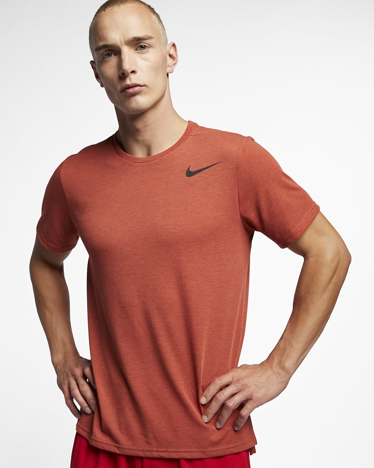 nike men's breathe training top