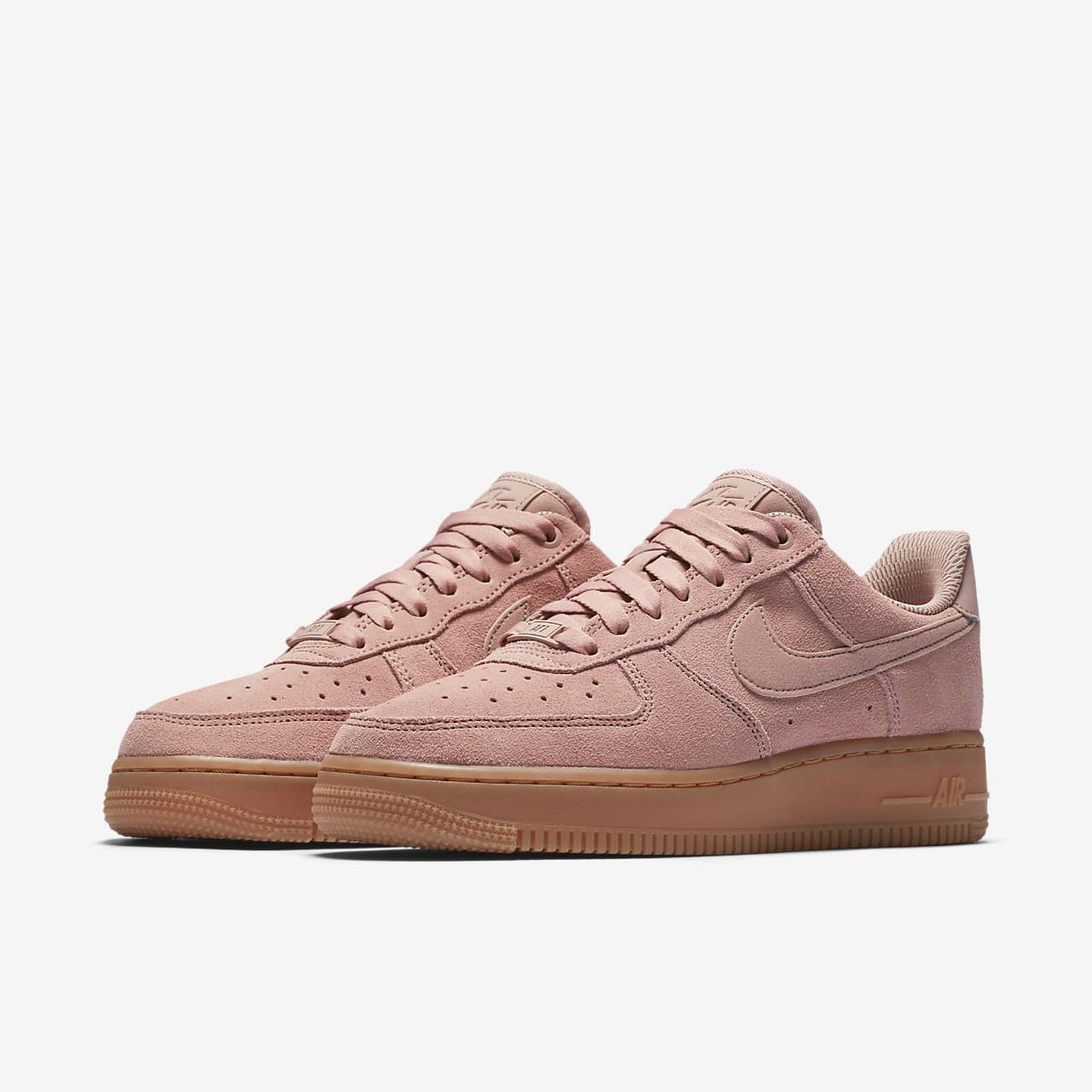 nike air force pink leather