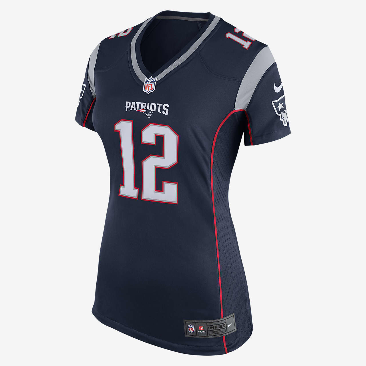 Camiseta oficial de fútbol americano de local para mujer de NFL New ...