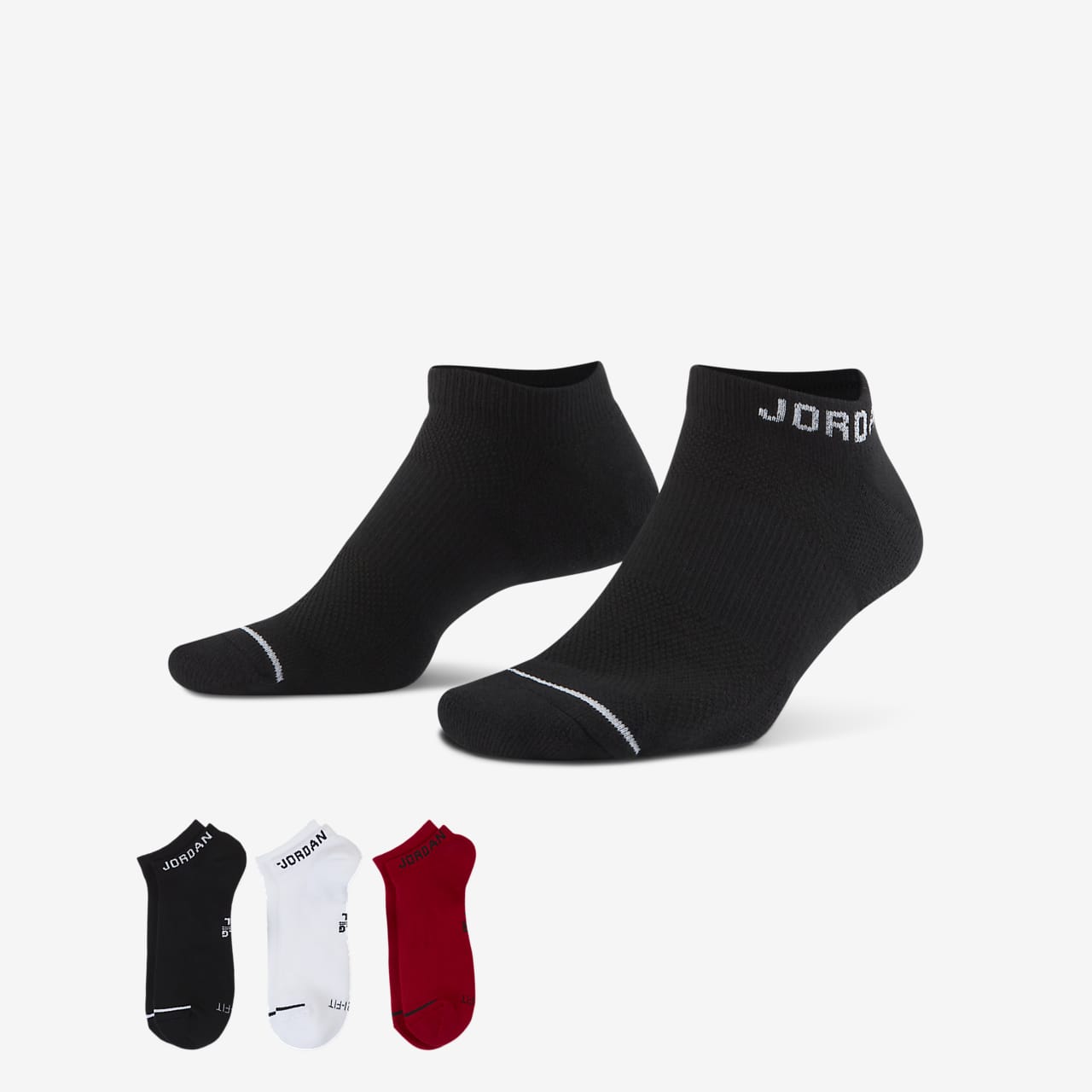 Jordan Everyday Max Unisex No-Show Socks (3 Pair). Nike VN