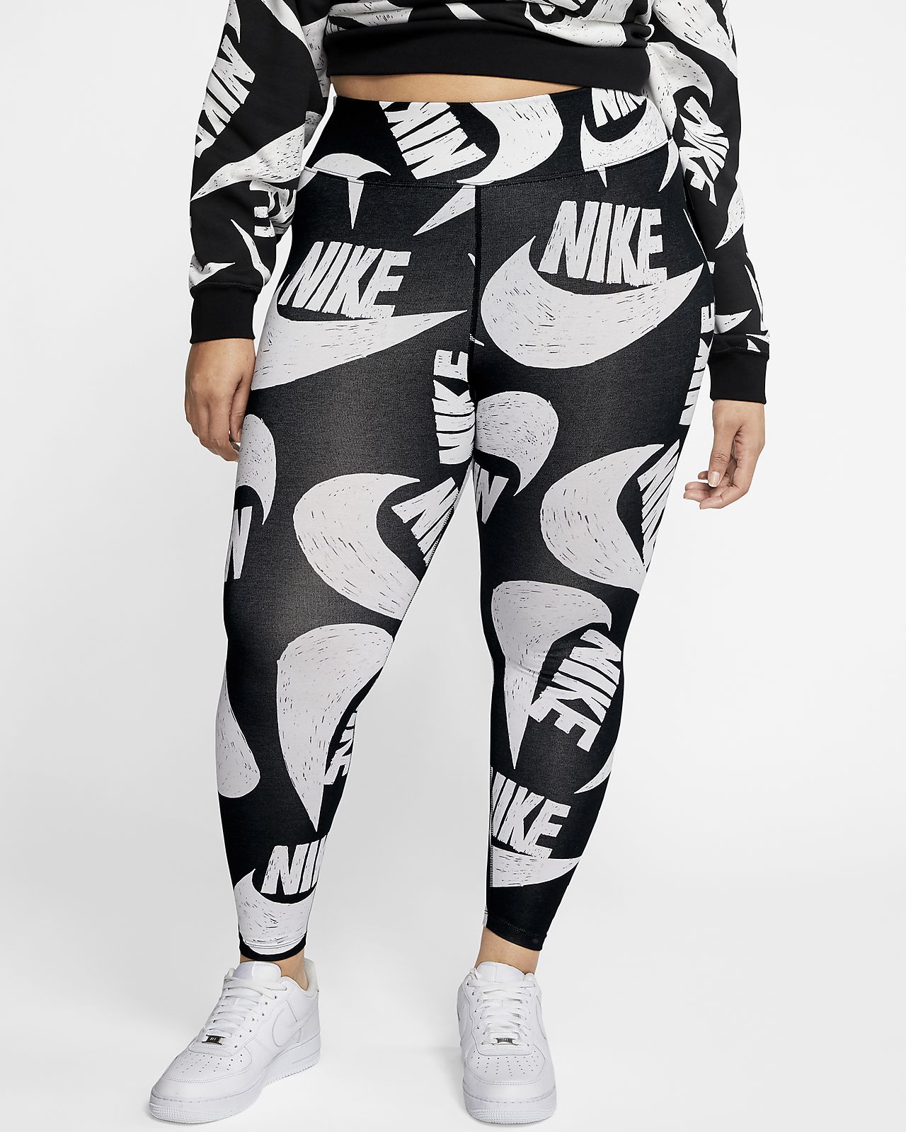 Nike Sportswear Leg A See Damen Leggings mit hohem Bund (große Größe) Nike Sportswear Leg A See Damen Leggings mit hohem Bund (große Größe)