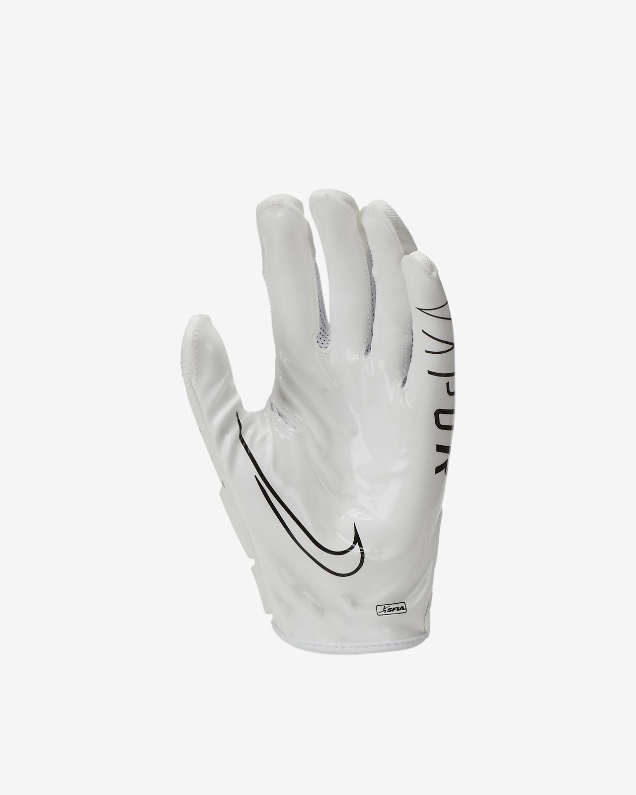 all white receiver gloves