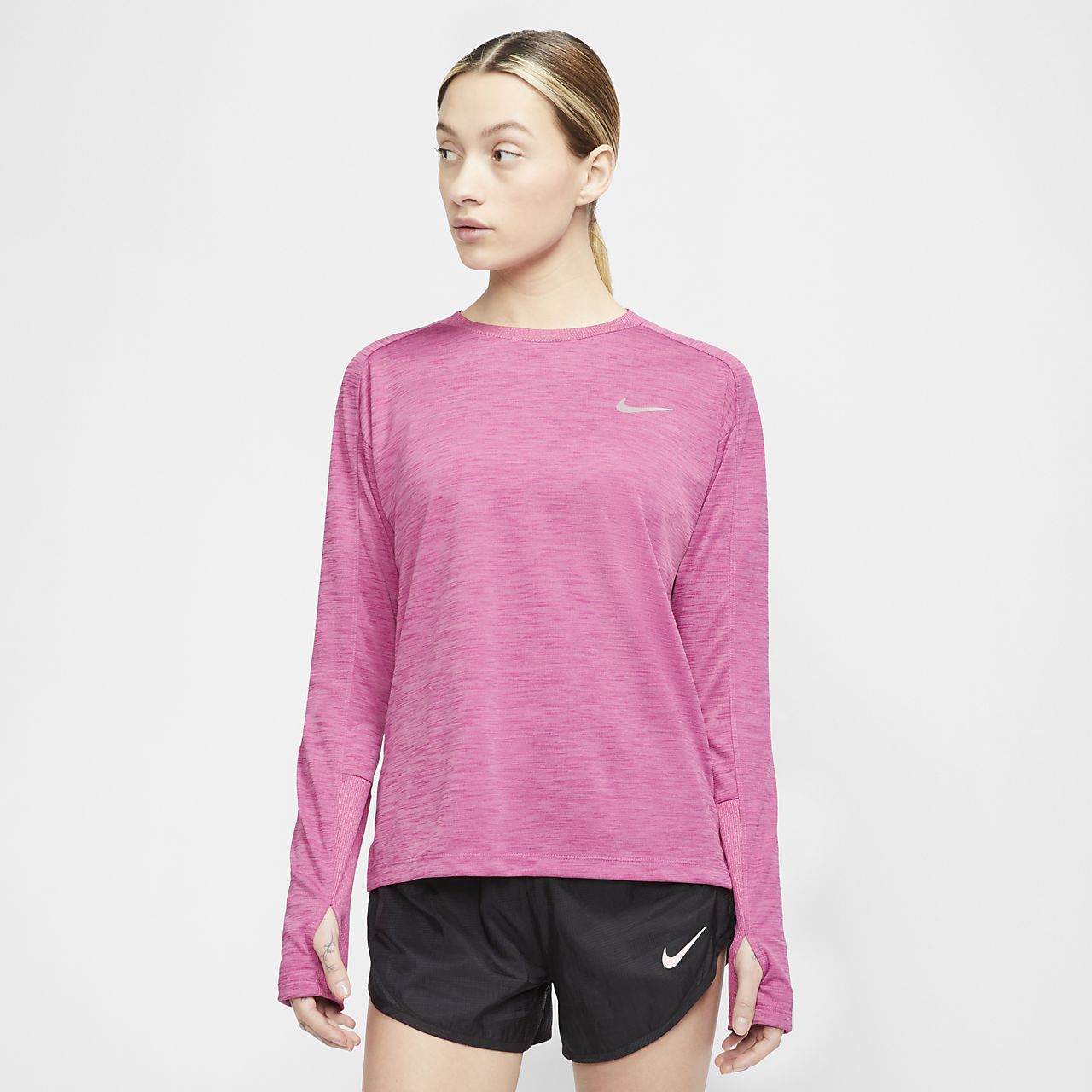 women's nike pacer long sleeve running top