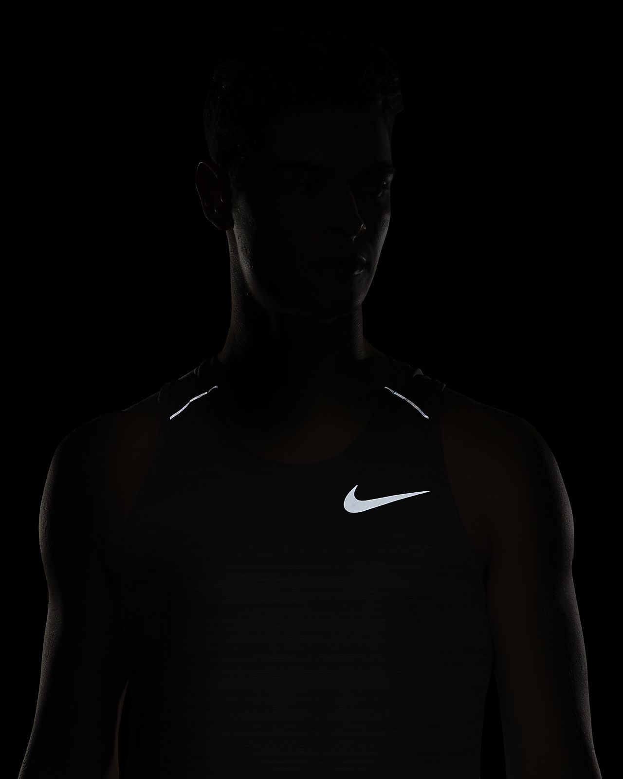 Nike Dri FIT Miler Men's Running Tank. NIKE MILLER DRI Fit Running Tank Top Charcoal Grey Mens