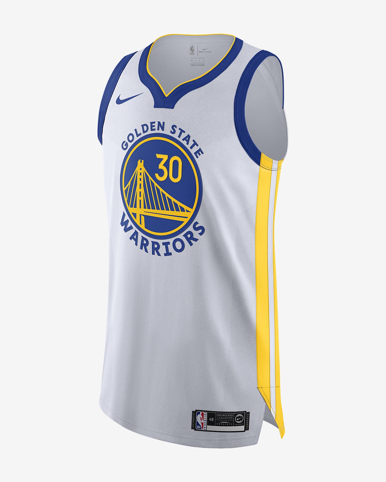 Stephen Curry Warriors Association Edition Nike NBA Authentic Jersey ...