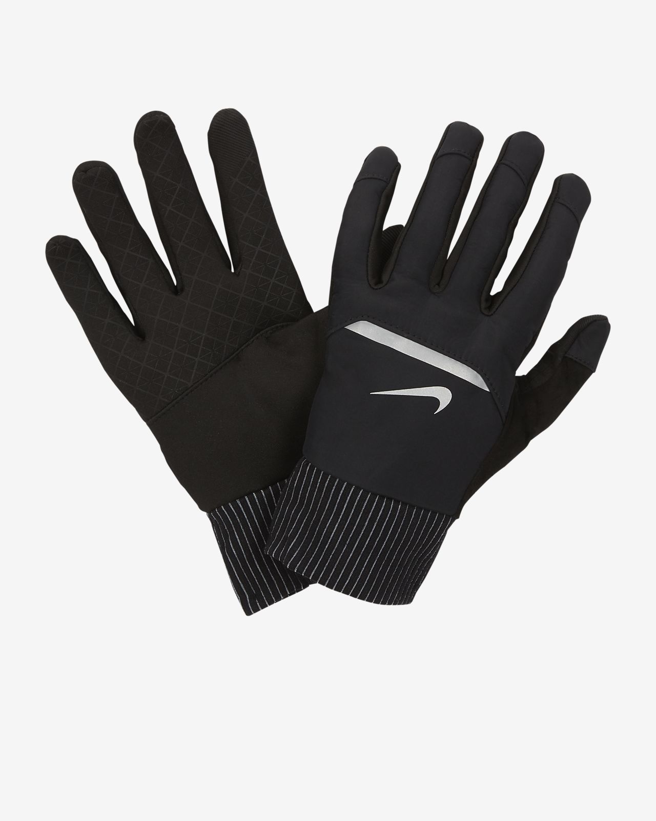 nike men's shield running gloves