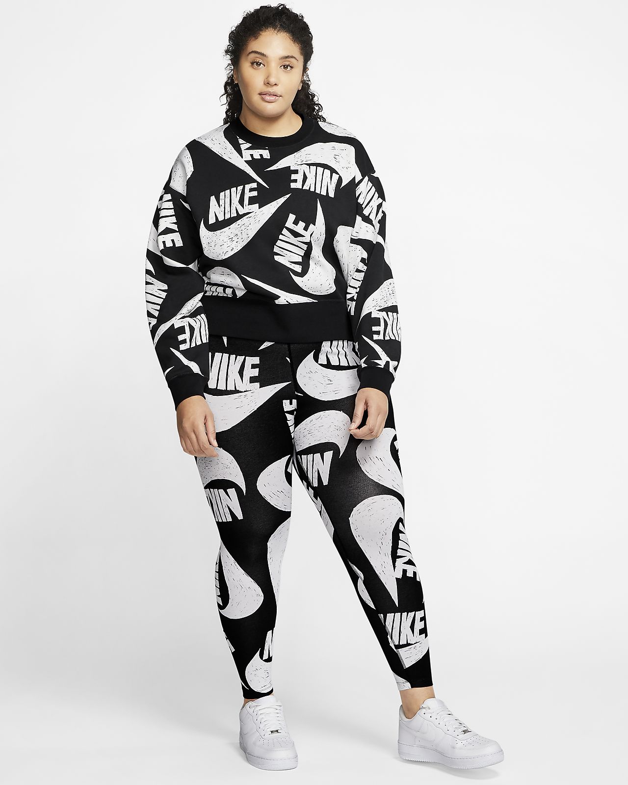 Nike Sportswear Icon Clash Women\u0027s Printed Leggings (Plus Size)