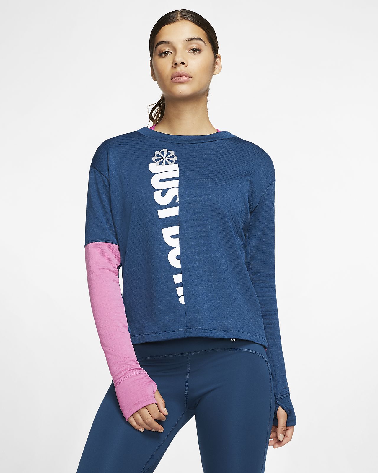 Nike Therma Sphere Icon Clash Women's Long Sleeve Running Nike Therma Sphere Women's Running Hoodie. Nike LU