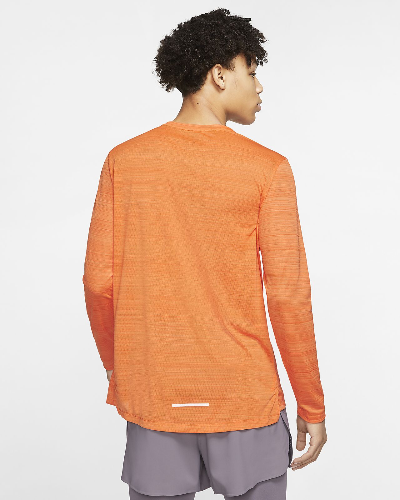 nike dri fit miler orange