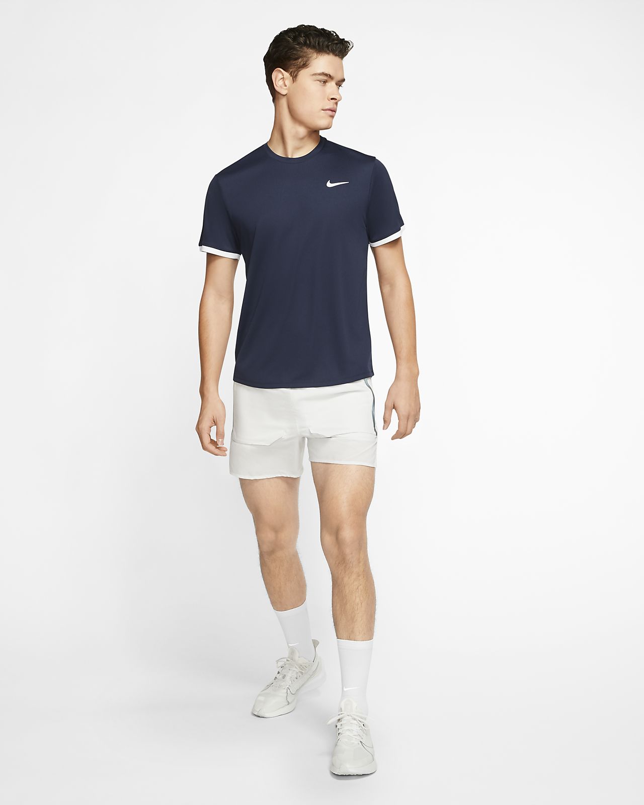 Bekleidung Tennis Nike Herren Court Kurzarm tennisoberteil Bekleidung Tennis Nike Herren Court Kurzarm tennisoberteil