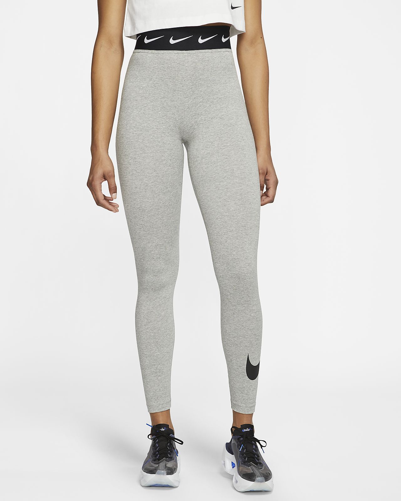 nike leggings red stripe