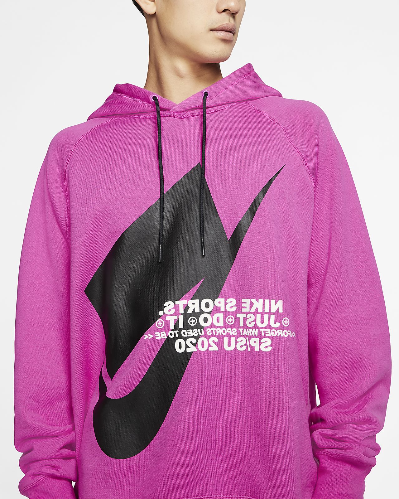 nike active fuchsia hoodie