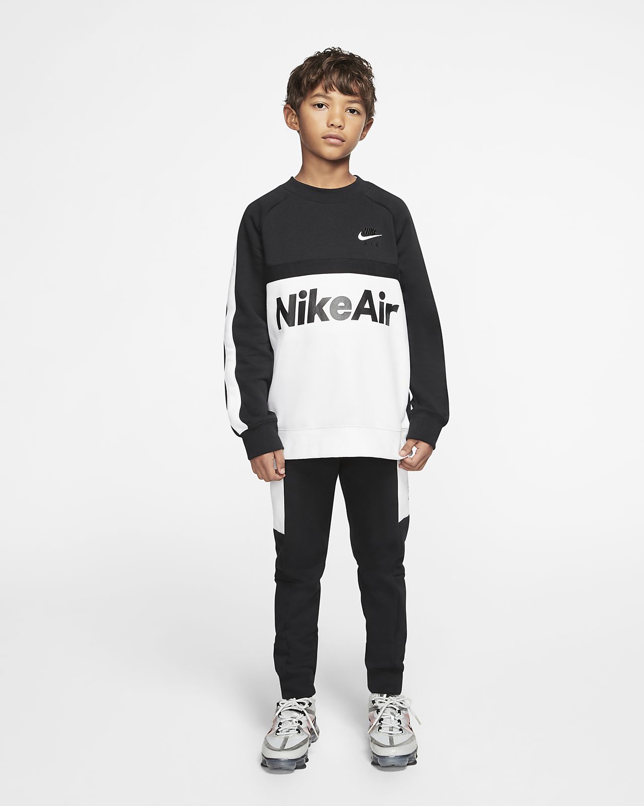 nike air colourblock crew sweatshirt