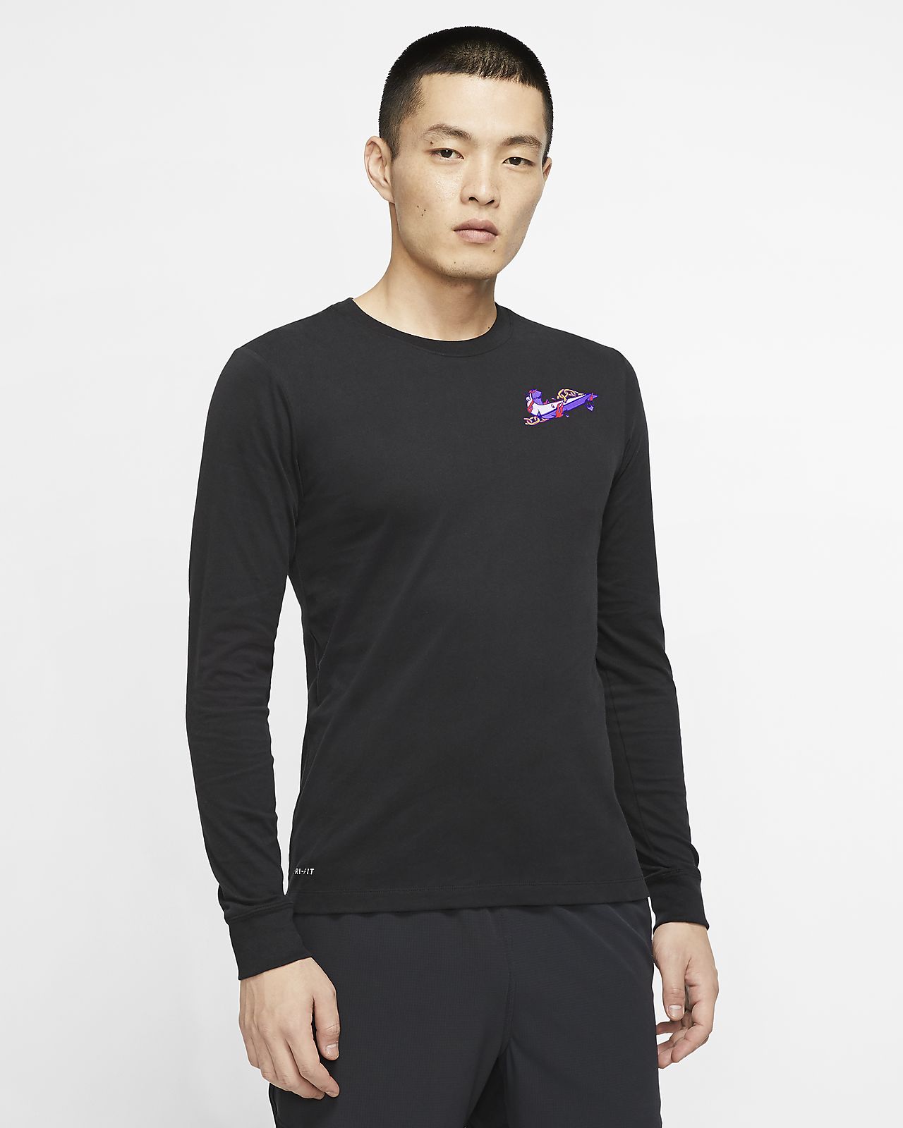 t shirt nike manica lunga