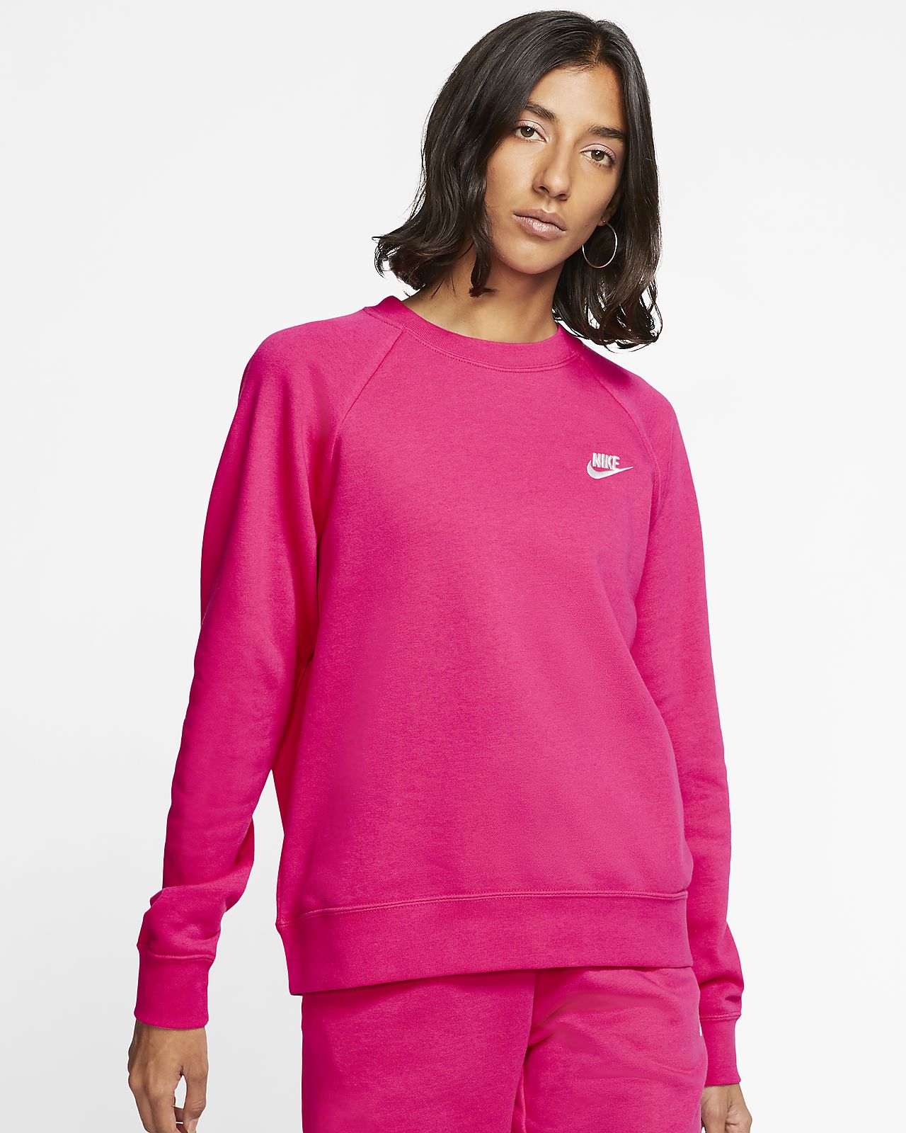 nike essential fleece crew sweatshirt