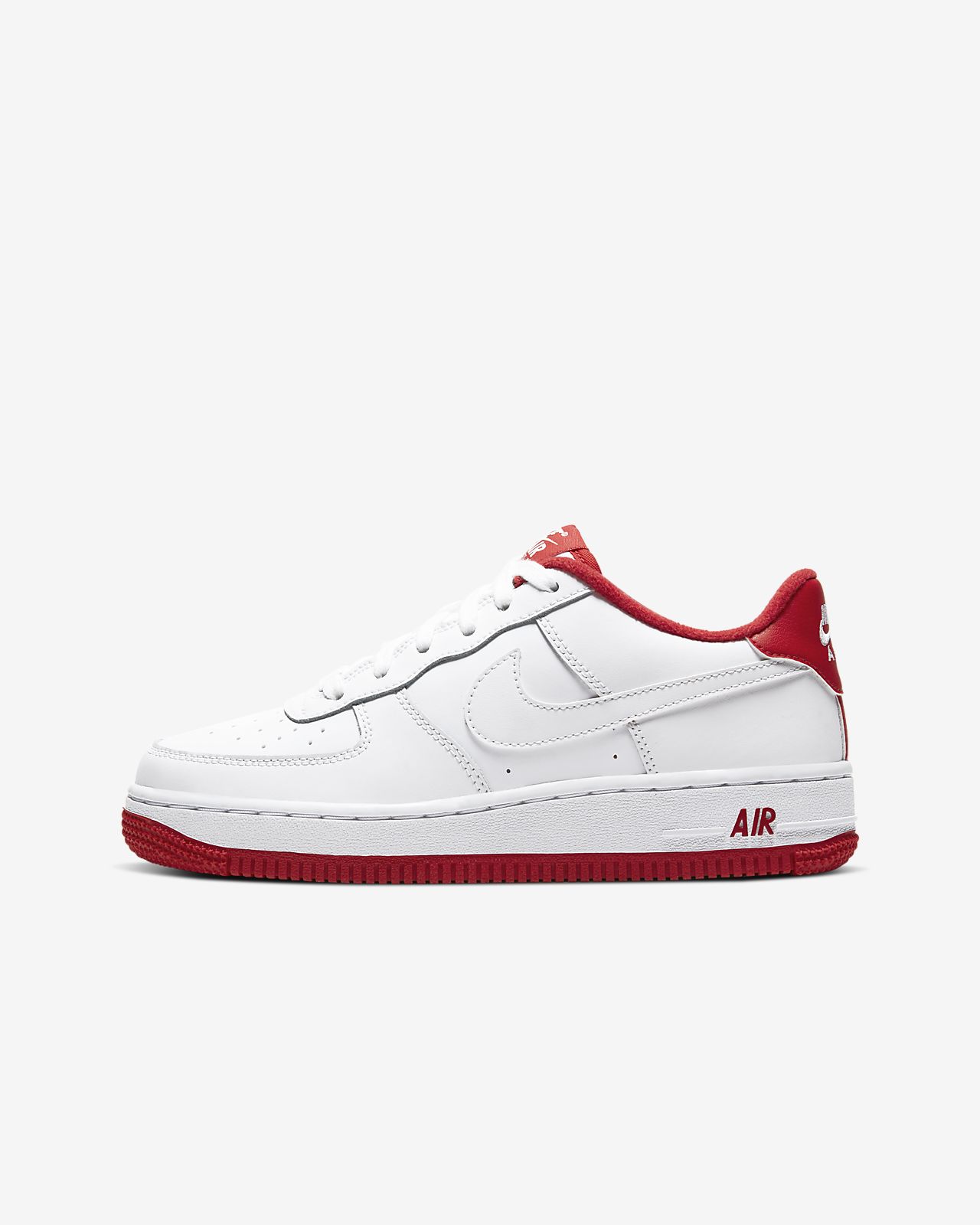 nike air force 1 red and white