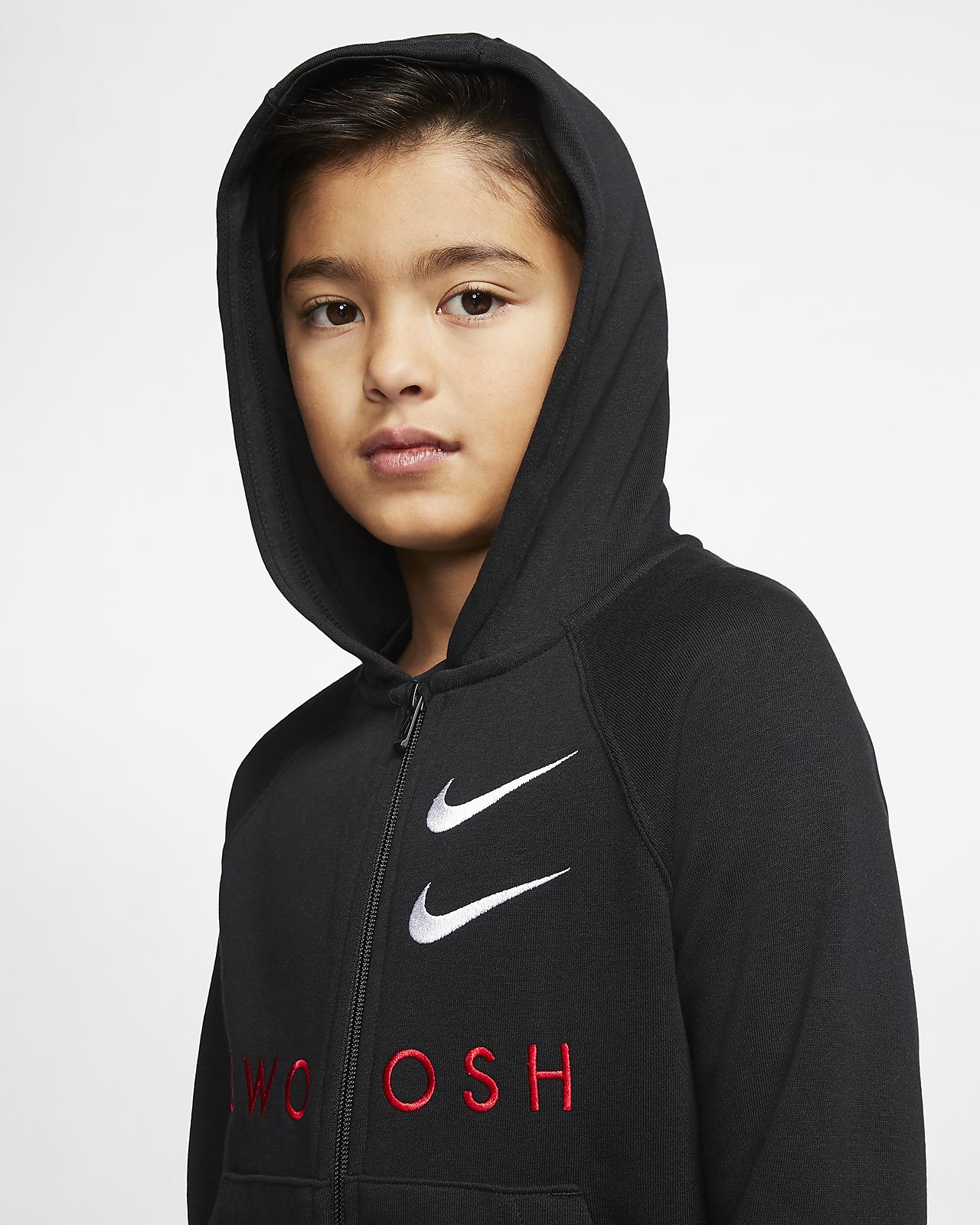 nike junior zip hoodie