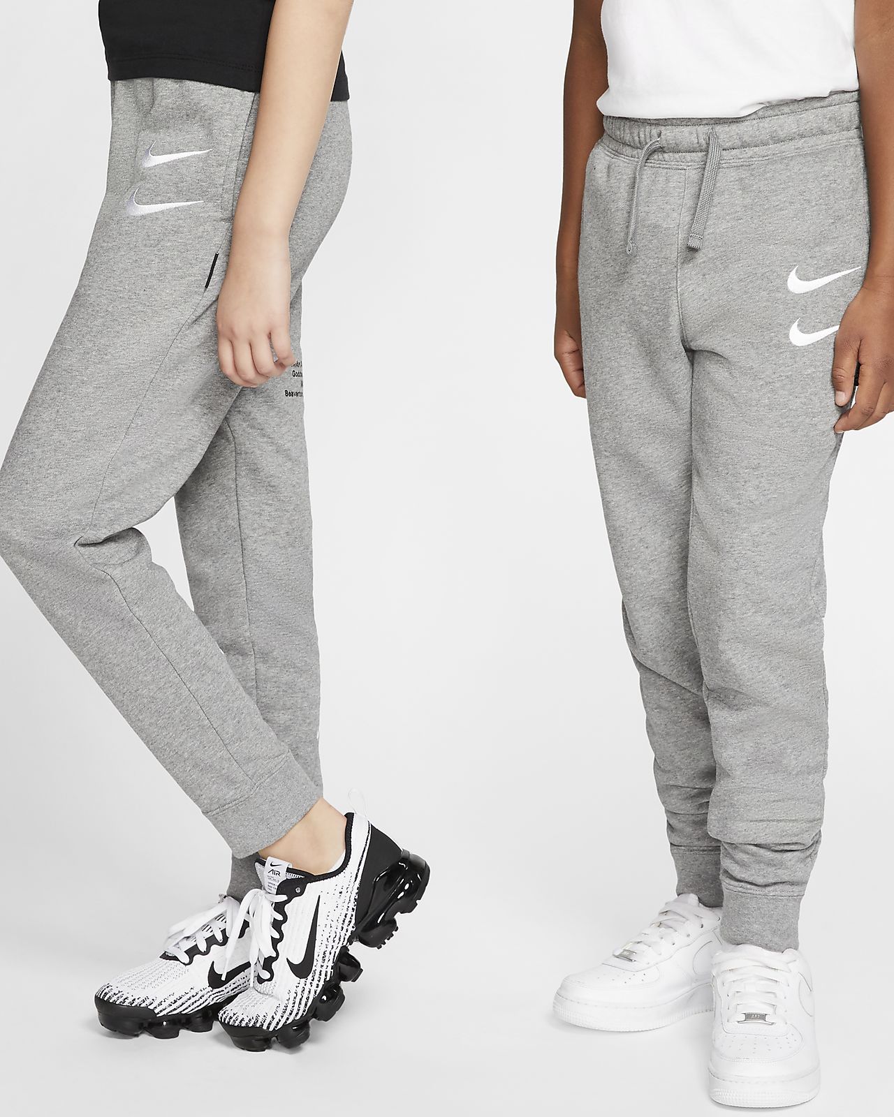 double swoosh nike joggers