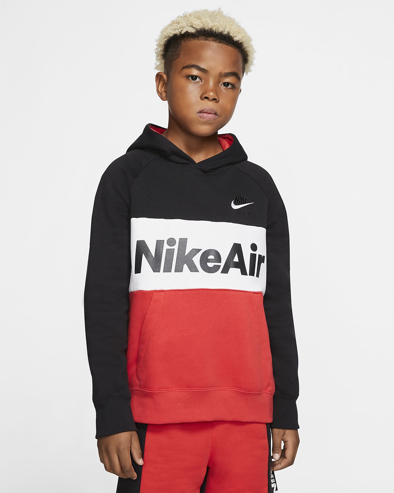 red nike hoodie kids