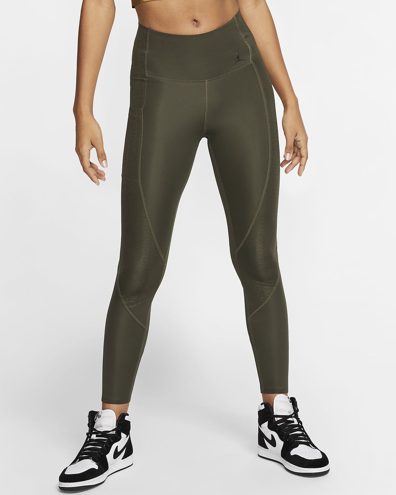 nike khaki leggings