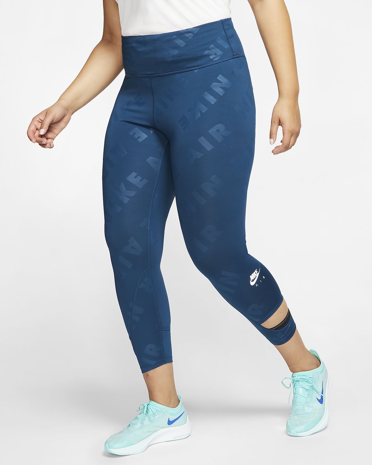 blue running tights