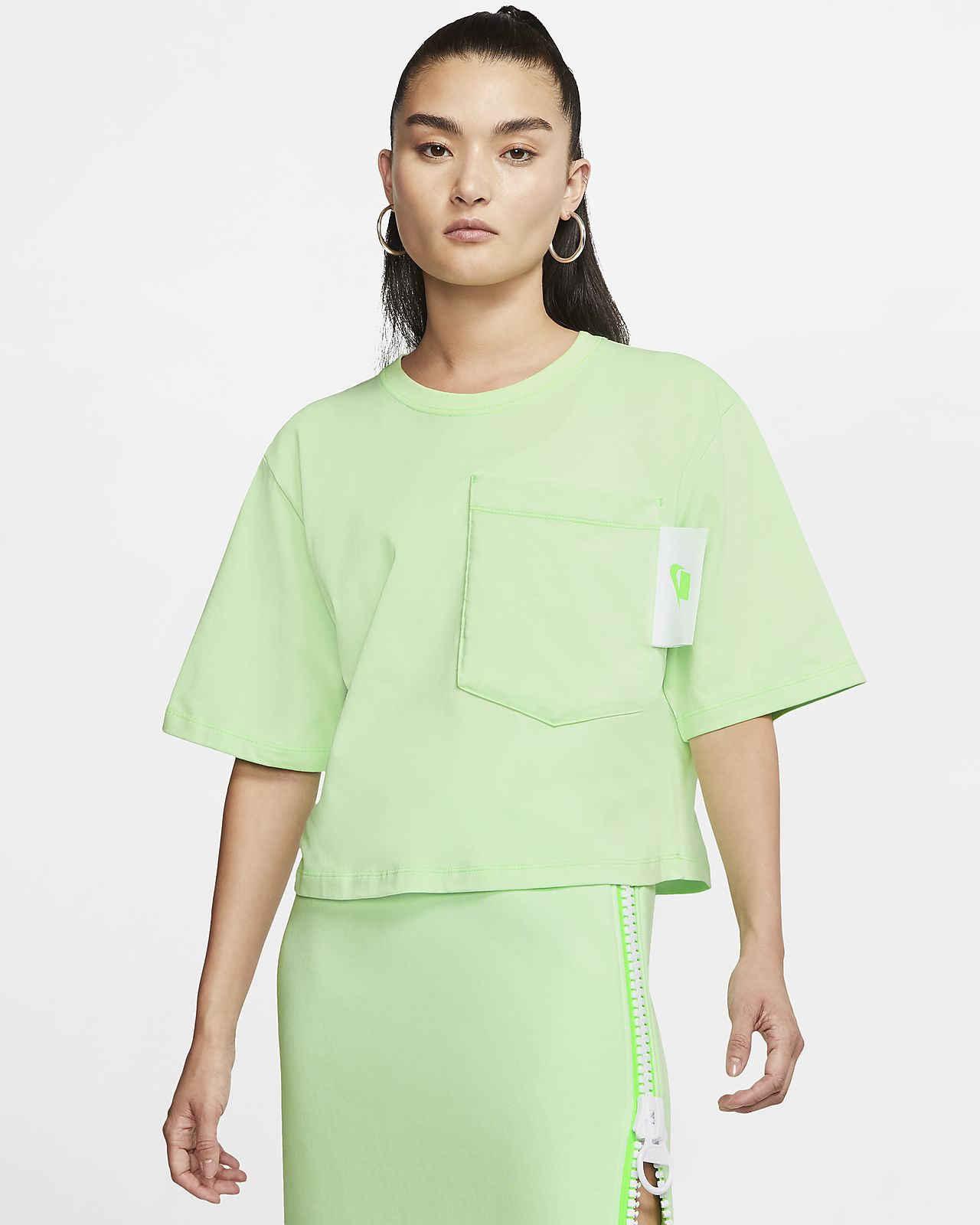 nike green top womens