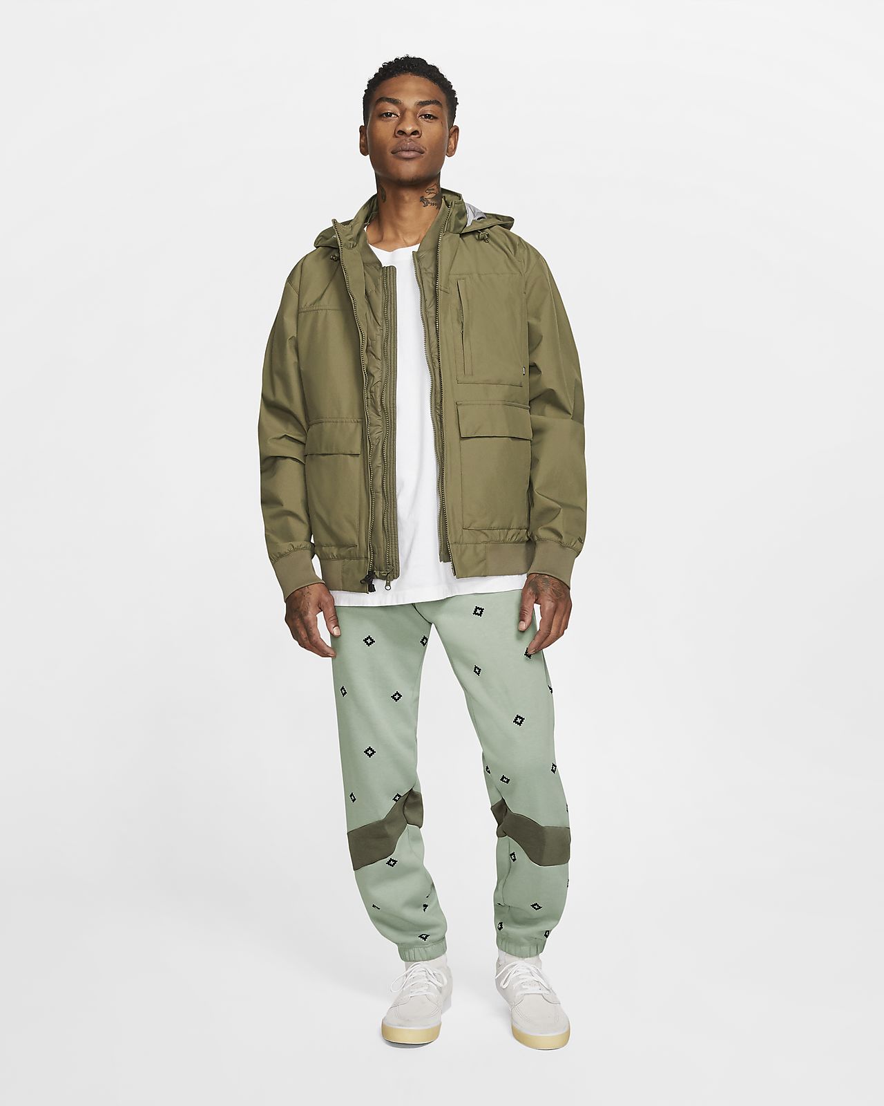nike printed tracksuit