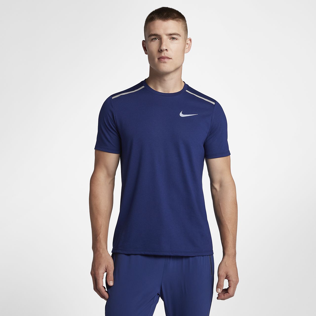 mens nike dri fit running top