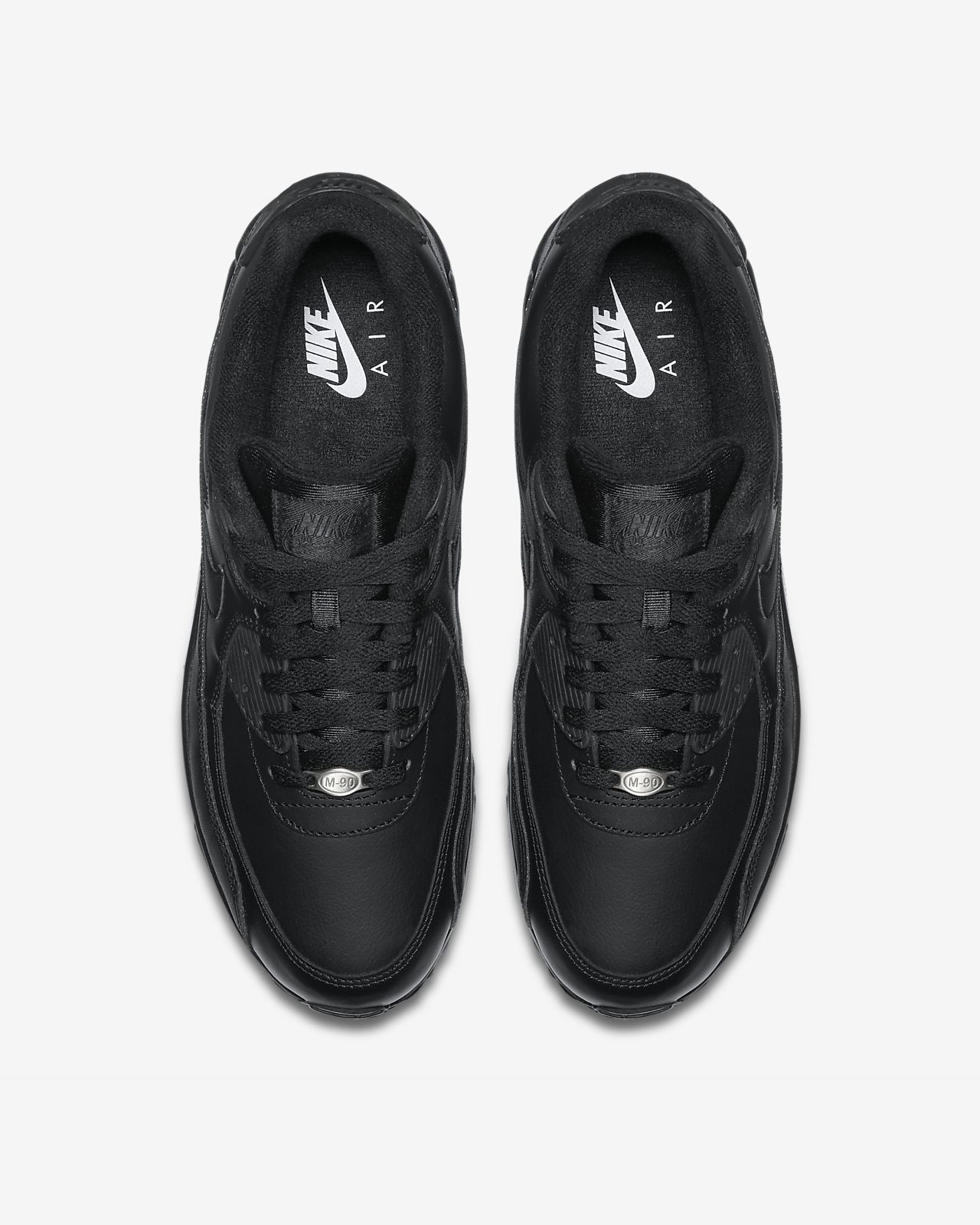 nike all black leather shoes