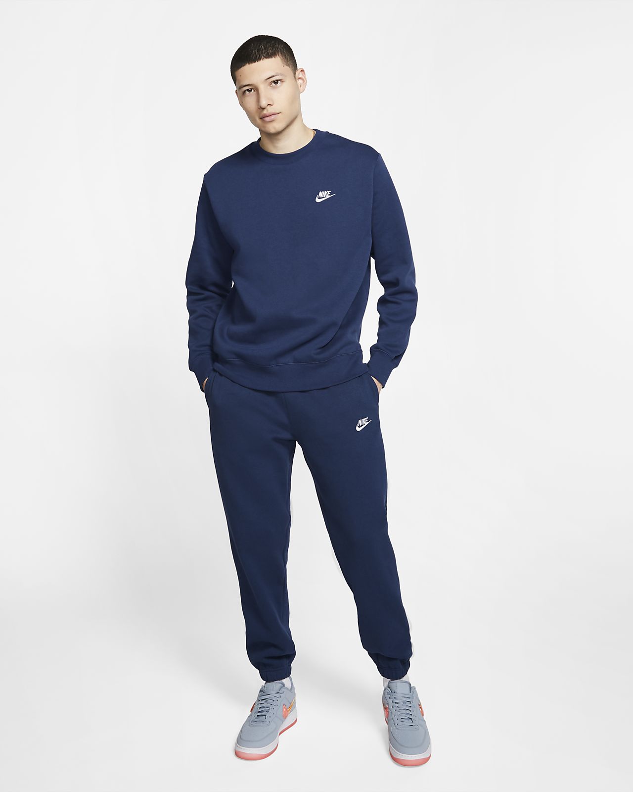 nike sportswear club fleece midnight navy