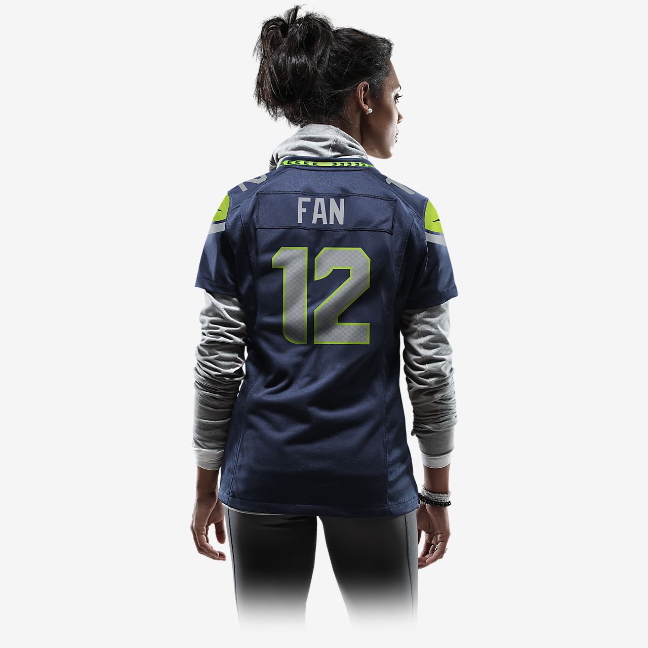 NFL Seattle Seahawks (Fan) Women's Football Home Game Jersey.