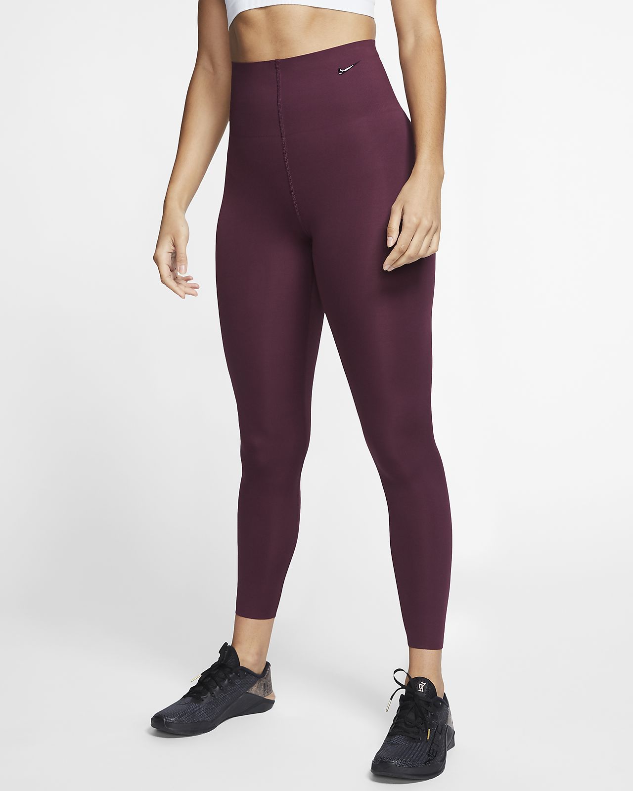 burgundy nike leggings