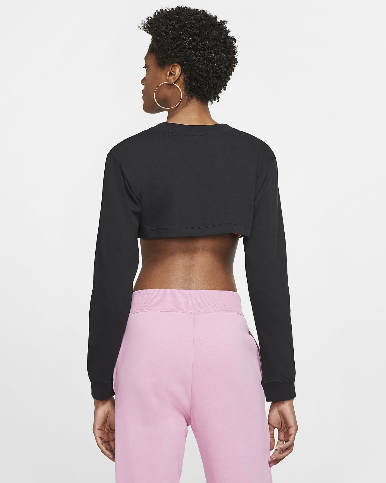 crop top nike manche longue