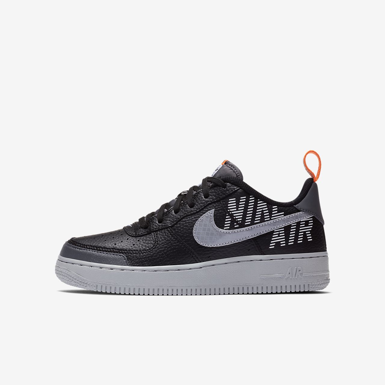 nike air force 1 lv8 black and grey