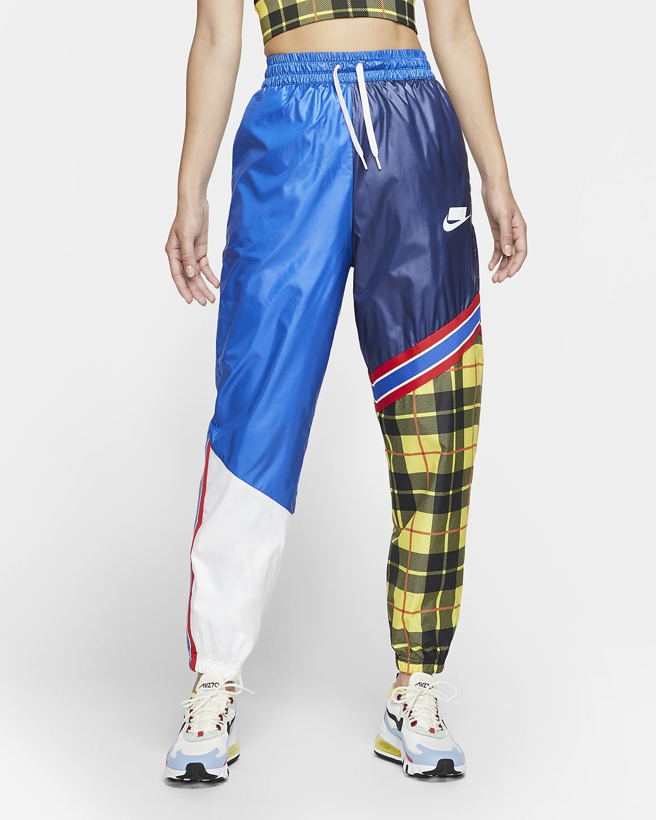 Pantaloni a quadri in tessuto woven Nike Sportswear NSW - Donna Pantaloni a quadri in tessuto woven Nike Sportswear NSW - Donna