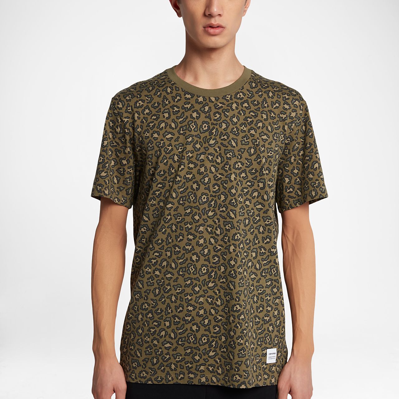 converse t shirt mens brown