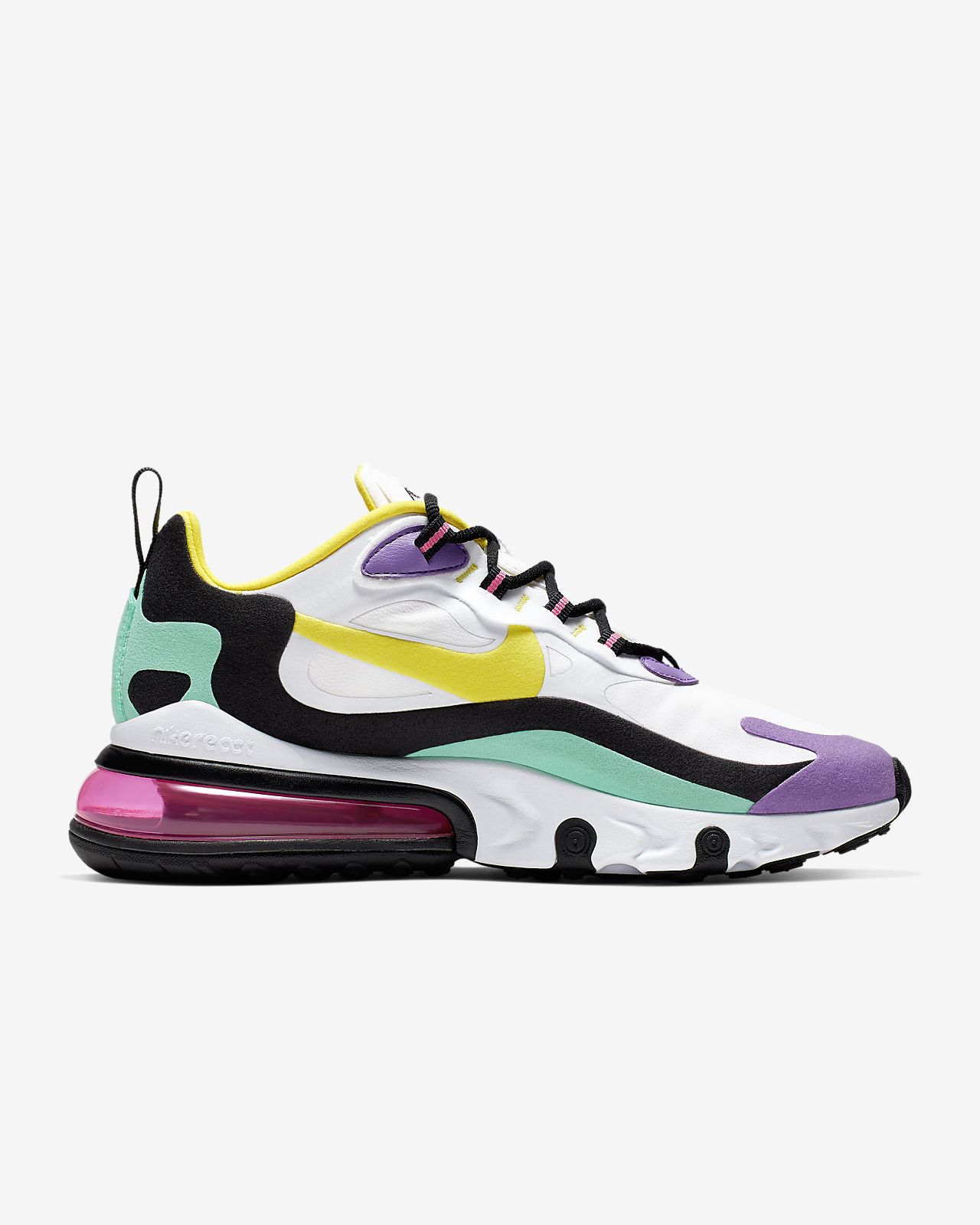 heiß Nlke Air Max 270 React Men's Blue White Red Running Großhandel Nike Air Max 270 React 2019 Großhandel React
