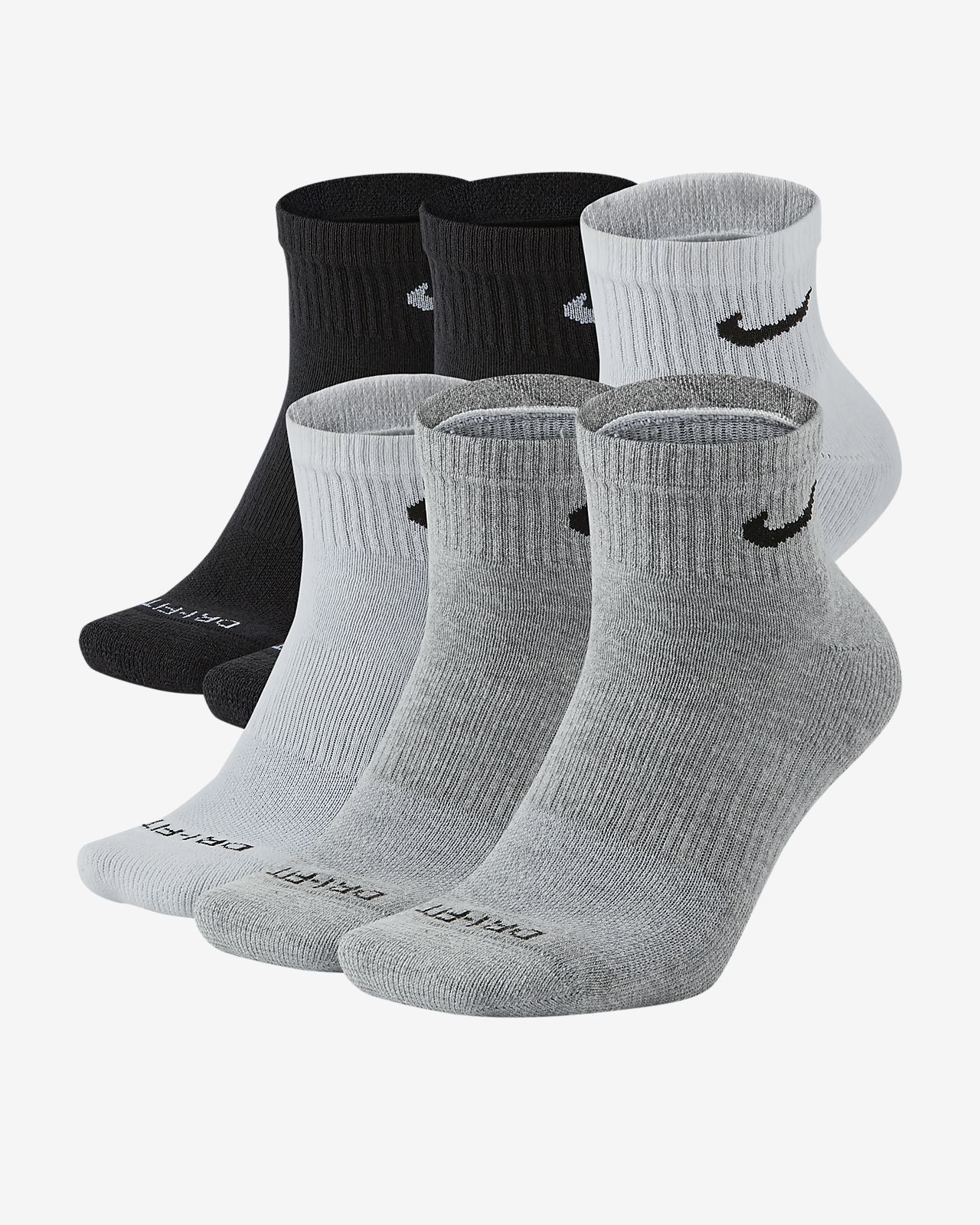 Nike Everyday Plus Cushion Training Ankle Socks (6 Pairs).