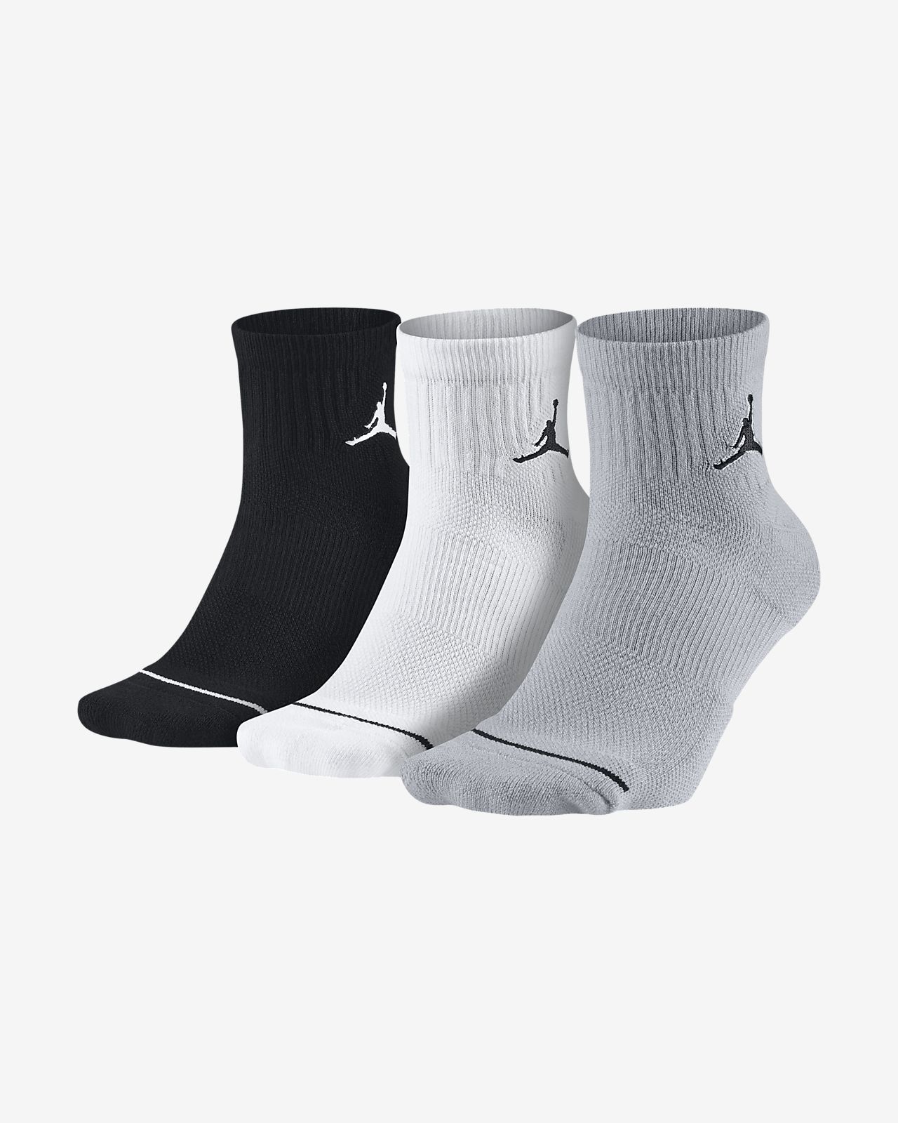 Jordan Jumpman Quarter Socks (3 Pair). Nike MY