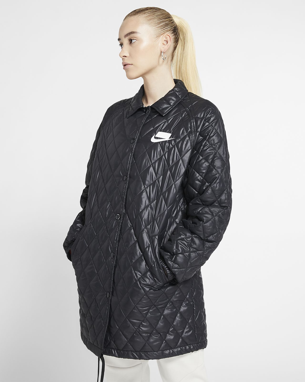 nike quilted jacket