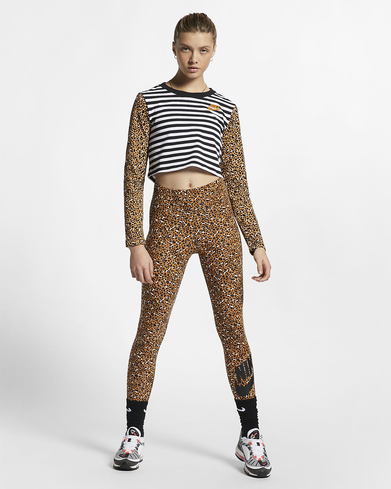 leopard print nike tracksuit