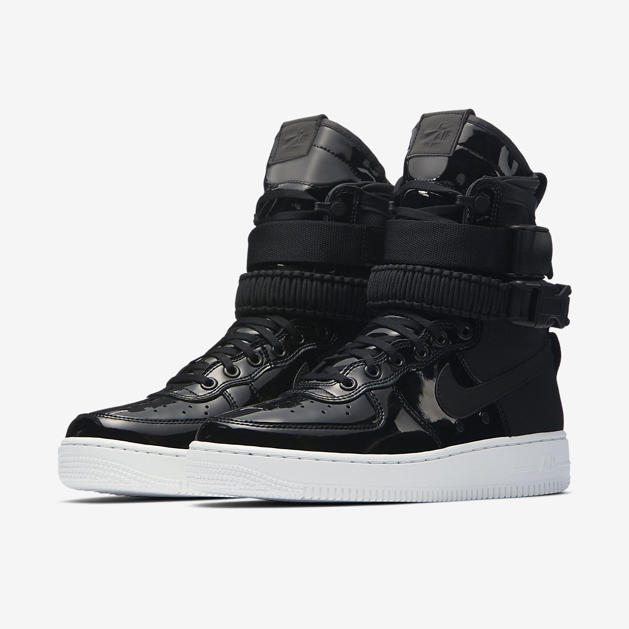 nike air force 1 damen schwarz lack